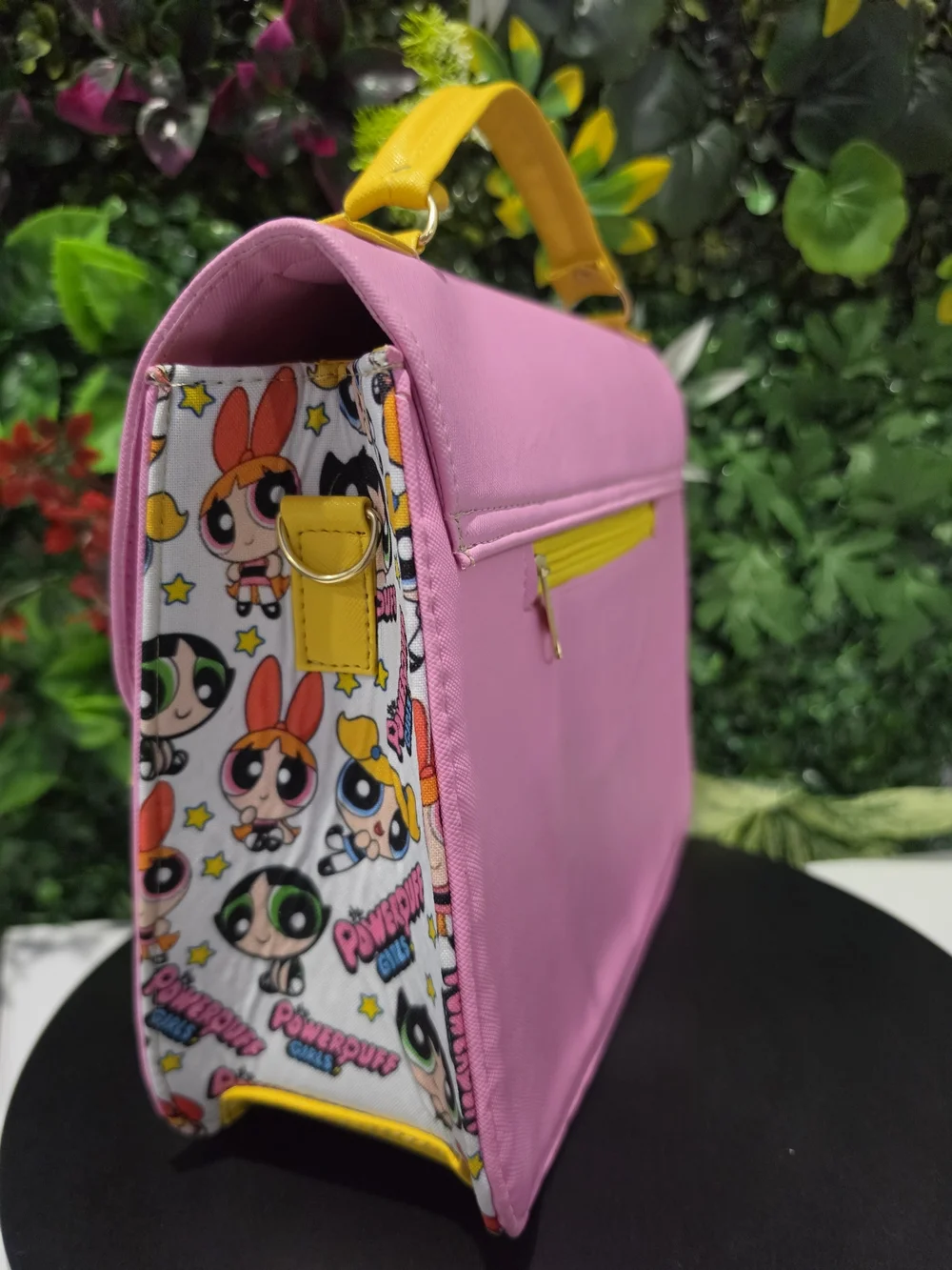 New Powerpuff Girls Pink Kids Satchel Bag with Matching Wallet